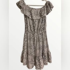 Blue Island Animal Print Dress